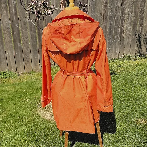 Michael Kors Hooded Rain Coat - Picture 2 of 8